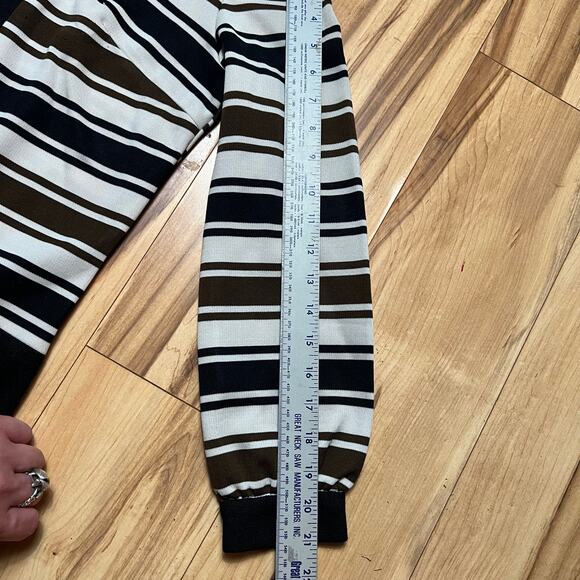 VINTAGE 60s Bleeker Street Striped Mod Style Dress Size 6 Retro Mini - Picture 4 of 9